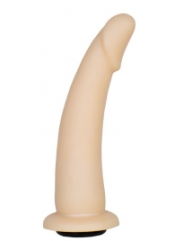 Телесная гладкая насадка-фаллоимитатор Harness - 17 см. - LOVETOY (А-Полимер) - купить с доставкой в Копейске