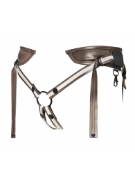 Бронзовый пояс для насадок Desirous Harness - Strap-on-me - купить с доставкой в Копейске
