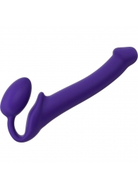 Фиолетовый безремневой страпон Silicone Bendable Strap-On - size M - Strap-on-me - купить с доставкой в Копейске