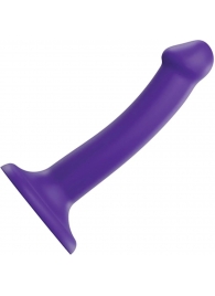 Фиолетовый фаллоимитатор-насадка Strap-On-Me Dildo Dual Density size S - 17 см. - Strap-on-me - купить с доставкой в Копейске