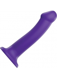 Фиолетовый фаллоимитатор-насадка Strap-On-Me Dildo Dual Density size L - 19 см. - Strap-on-me - купить с доставкой в Копейске