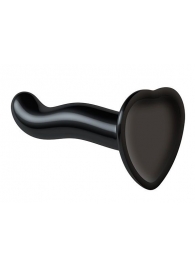 Черный фаллоимитатор-насадка Strap-On-Me P G spot Dildo size S - 16,4 см. - Strap-on-me - купить с доставкой в Копейске