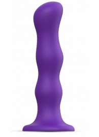 Фиолетовая насадка Strap-On-Me Dildo Geisha Balls size XL - Strap-on-me - купить с доставкой в Копейске
