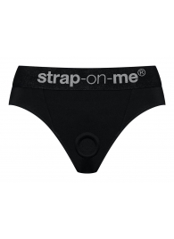 Черные трусики для насадок Heroine Lingerie Harness - size S - Strap-on-me - купить с доставкой в Копейске
