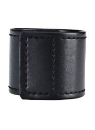Хомут-утяжка для мошонки из искусственной кожи на липучке VELCRO BALL STRETCHER- 4 см. - BlueLine - в Копейске купить с доставкой