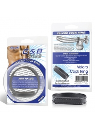 Кольцо на пенис из искусственной кожи на липучке VELCRO COCK RING - 5 см. - BlueLine - в Копейске купить с доставкой