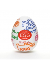 Мастурбатор-яйцо Keith Haring EGG STREET - Tenga - в Копейске купить с доставкой