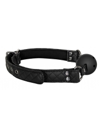 Черный кляп-шарик BALL GAG DIAMOND - Dream Toys - купить с доставкой в Копейске