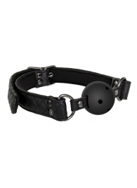 Черный кляп-шарик BALL GAG DIAMOND - Dream Toys - купить с доставкой в Копейске