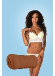 Коричневый мастурбатор-вагина BRIANNA - Dream Toys - в Копейске купить с доставкой
