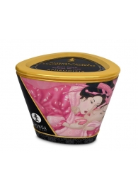 Массажная свеча Rose Petals с ароматом розы - 170 мл. - Shunga - купить с доставкой в Копейске