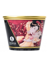 Массажная  свеча Sparkling Strawberry Wine с ароматом клубничного вина - 170 мл. - Shunga - купить с доставкой в Копейске