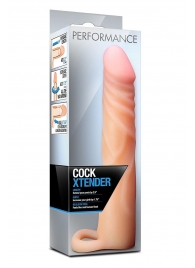 Телесная насадка на пенис Cock Xtender - 17,7 см. - Blush Novelties - в Копейске купить с доставкой