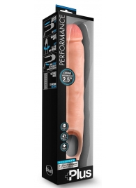 Телесная насадка-удлинитель 11.5 Inch Silicone Cock Sheath Penis Extender - 29,2 см. - Blush Novelties - в Копейске купить с доставкой