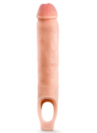 Телесная насадка-удлинитель 11.5 Inch Silicone Cock Sheath Penis Extender - 29,2 см. - Blush Novelties - в Копейске купить с доставкой