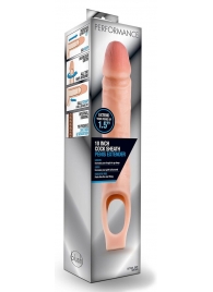 Телесная насадка на пенис 10 Inch Cock Sheath Extender - 25 см. - Blush Novelties - в Копейске купить с доставкой