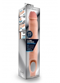 Телесная насадка на пенис 11.5 Inch Cock Sheath Penis Extender - 29,2 см. - Blush Novelties - в Копейске купить с доставкой
