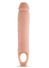 Телесная насадка на пенис 11.5 Inch Cock Sheath Penis Extender - 29,2 см. - Blush Novelties - в Копейске купить с доставкой
