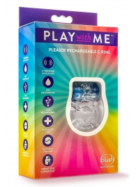 Фиолетовое эрекционное виброкольцо Pleaser Rechargeable C-Ring - Blush Novelties - в Копейске купить с доставкой
