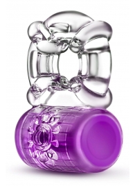 Фиолетовое эрекционное виброкольцо Pleaser Rechargeable C-Ring - Blush Novelties - в Копейске купить с доставкой