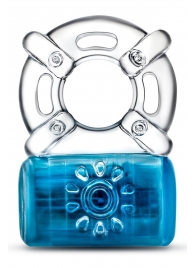 Синее эрекционное виброкольцо One Night Stand Vibrating C-Ring - Blush Novelties - в Копейске купить с доставкой