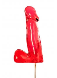 Красный леденец в форме члена со вкусом виски - 173 гр. - Sosuчki - купить с доставкой в Копейске