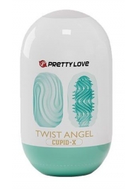 Бирюзовый мастурбатор-яйцо Twist Angel - Baile - в Копейске купить с доставкой