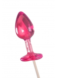 Розовый леденец  в форме анальной втулки со вкусом айриш крим - 29 гр. - Sosuчki - купить с доставкой в Копейске