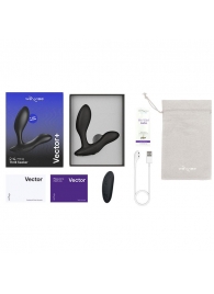 Черный анальный вибратор We-Vibe Vector+ - We-vibe - в Копейске купить с доставкой