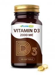 Пищевая добавка SuperCaps VITAMIN D3 2000 ME - 120 капсул - SuperCaps - купить с доставкой в Копейске