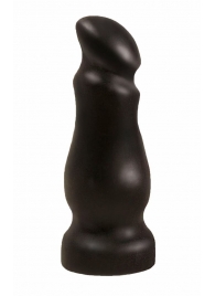 Чёрный массажёр простаты с приплюснутой головкой - 13 см. - LOVETOY (А-Полимер) - в Копейске купить с доставкой