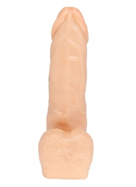 Телесная насадка в виде фаллоса с отверстием под плуг - 15,5 см. - LOVETOY (А-Полимер) - купить с доставкой в Копейске