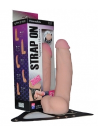 Реалистичный фаллос на поясе Harness - 20,5 см. - LOVETOY (А-Полимер) - купить с доставкой в Копейске