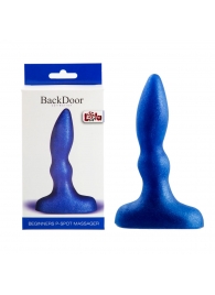 Синий анальный стимулятор Beginners p-spot massager - 11 см. - Lola Games - в Копейске купить с доставкой