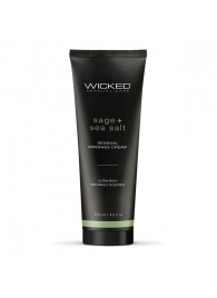 Массажный легкий крем WICKED Sage plus Sea Salt - 120 мл. - Wicked - купить с доставкой в Копейске