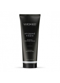 Массажный легкий крем WICKED Stripped plus Bare - 120 мл. - Wicked - купить с доставкой в Копейске