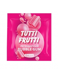 Пробник гель-смазки Tutti-frutti со вкусом бабл-гам - 4 гр. - Биоритм - купить с доставкой в Копейске