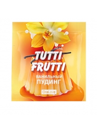 Пробник гель-смазки Tutti-frutti со вкусом ванильного пудинга - 4 гр. - Биоритм - купить с доставкой в Копейске