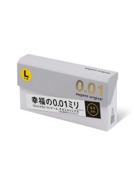 Презервативы Sagami Original 0.02 L-size увеличенного размера - 5 шт. - Sagami - купить с доставкой в Копейске