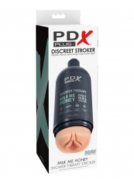 Телесный мастурбатор-вагина Shower Therapy Milk Me Honey - Pipedream - в Копейске купить с доставкой