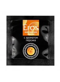 Саше массажного масла Eros exotic с ароматом персика - 4 гр. - Биоритм - купить с доставкой в Копейске