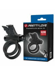 Черное эрекционное виброкольцо Passionate Ring IX - Baile - в Копейске купить с доставкой