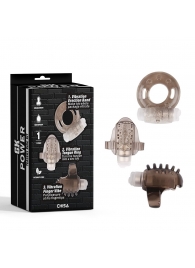 Набор из 3 дымчатых эрекционных колец с вибрацией Teasers Ring Kit - Chisa - в Копейске купить с доставкой