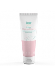 Лубрикант на водной основе Vibe Sensation с клубничным вкусом и легким вибрирующим эффектом - 50 гр. - INTT - купить с доставкой в Копейске