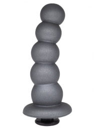 Серая насадка-ёлочка PLATINUM 5,5’’ - 15,5 см. - LOVETOY (А-Полимер) - купить с доставкой в Копейске