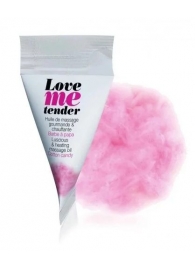 Съедобное согревающее массажное масло Love Me Tender Cotton Candy с ароматом сладкой ваты - 10 мл. - Love to Love - купить с доставкой в Копейске