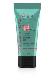 Съедобный интимный гель Orgie Lube Tube Cocktail Strawberry Mojito - 50 мл. - ORGIE - купить с доставкой в Копейске