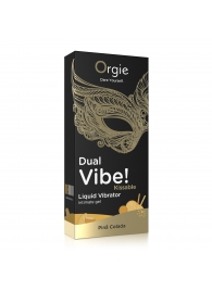 Съедобный гель Dual Vibe Pina Colada с эффектом вибрации и вкусом коктейля пина колада - 15 мл. - ORGIE - купить с доставкой в Копейске