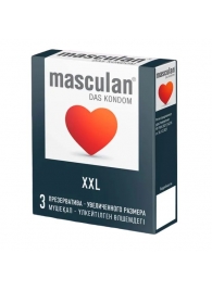 Презервативы увеличенного размера Masculan XXL - 3 шт. - Masculan - купить с доставкой в Копейске