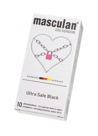 Ультрапрочные презервативы Masculan Ultra Safe Black - 10 шт. - Masculan - купить с доставкой в Копейске